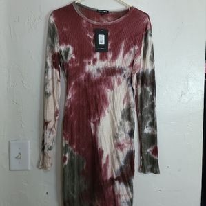 Fashion Nova Vibe Tie Dye Mini Dress